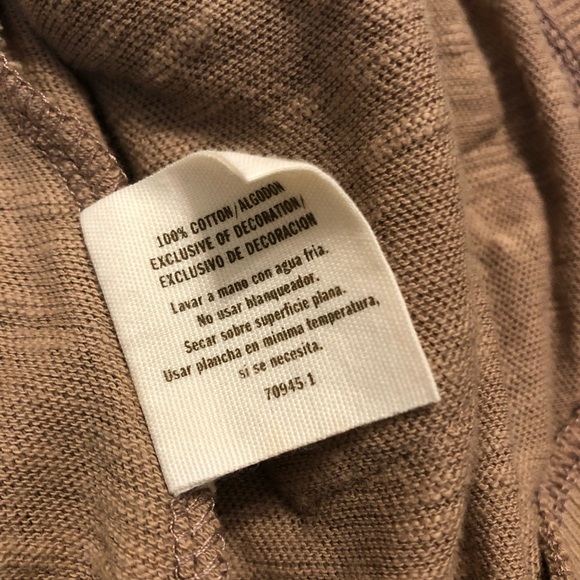 Decree Blend Long Cardigan Sleeveless With Pockets Tan Size Medium - Picture 11 of 12